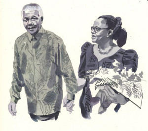 Matthew Cook’s Nelson Mandela portraits for The Times