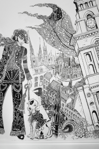 Chris Price and Delisia Howard / Andaz Hotel Guest Room Installation (Debut Art, Design Projects, illustrator)