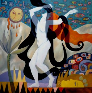 Caroline Smith’s artwork chosen for the the programme of the Opera Salome (Advertising Campaigns, Artist Partners Ltd, Editorial Commissions, illustrator)