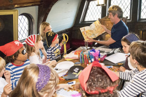 Fred Blunt launches Captain Falsebeard aboard The Golden Hinde! (Bright Group, Children’s Books, Events)