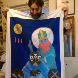 Stewart Easton’s Interactive Quilt (Artist Partners Ltd, Design Projects, Events, illustrator)