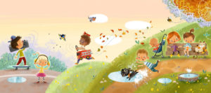 Anna Chernyshova Illustrates Sounds All Around (Arena Illustration, Children’s Books, illustrator)