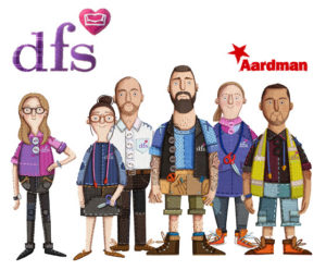 Kristyna Litten’s Character Designs for DFS The Sofa Experts (Advertising Campaigns, Arena Illustration, illustrator)