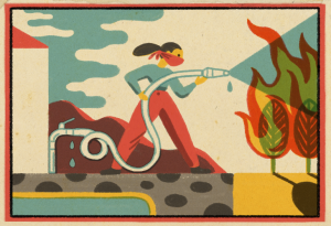 Marcus and Greenpeace make Fire Safety look cool (illustrator, Phosphor Art)