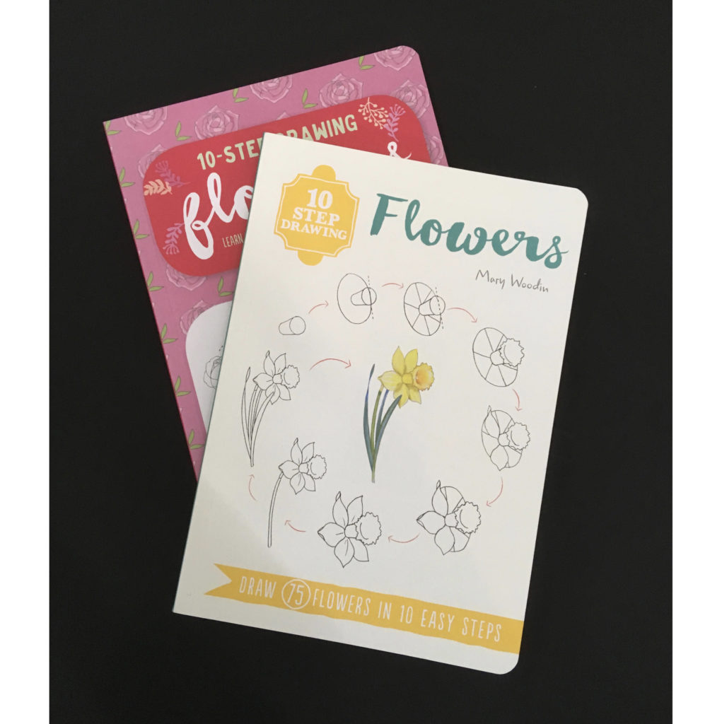 Mary Woodin illustrates TenStep Drawing Flowers for Quarto