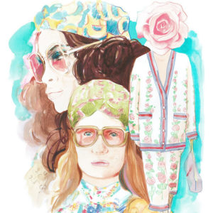 Fresh from the Paris shows, Francesco Lo Iacono. (illustrator, Lipstick of London)