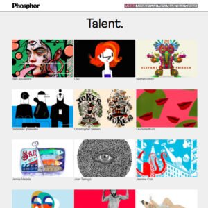 A New look, New website and New illustrators for Phosphor Art (illustrator, Phosphor Art)
