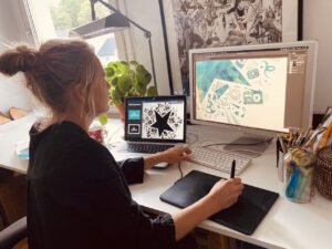 Lynn Hatzius Shines (Design Projects, illustrator, Phosphor Art)