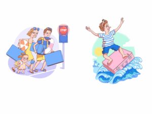 ANDY WARD – Getting ready for holidays! (editorial, illustrator, NB Illustration, publishing)