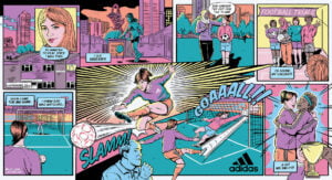 Cat Sims for Adidas (Advertising Campaigns, Illustration Ltd, illustrator)