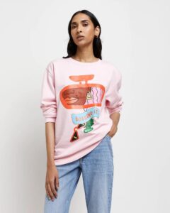 Lizzie King is BO$$ING IT with her new design for River Island’s “You Got This” collection. (Design Projects, Events, illustrator, The Artworks)