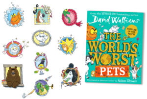Adam Stower’s Illustrates David Walliams’ The World’s Worst Pets! (Arena Illustration, illustrator, publishing)