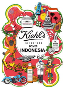 Kiehl’s Loves X Linda Baritski (Events, Illustration Ltd, illustrator)