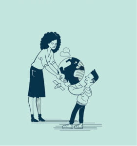 Robert Ball creates a series of humanising illustrations for Techspace.