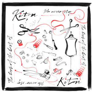 Caroline Tomlinson x Kiton (Design Projects, illustrator, Lipstick of London)