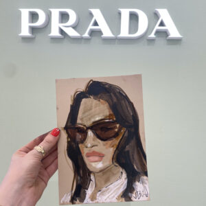 Jess Rose Bird  x Prada (Events, illustrator, Lipstick of London)