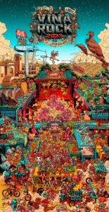 Carles Garcia O’Dowd – Viña Rock 2023 (Illustration Ltd, illustrator)
