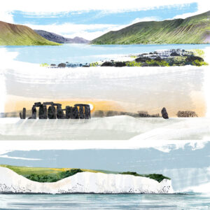 Legendary: Claire Harrup Illustrates Britain’s Landmarks for National Trust Books and Harper Collins (illustrator, publishing, The Artworks)