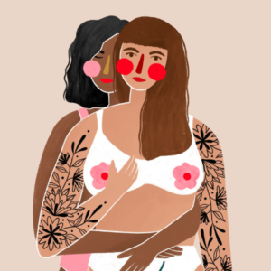 Touching and celebratory illustrations from Bea Müller for Pinterest’s Pride Campaign (Bright Group, illustrator)