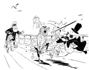 ADAM STOWER ILLUSTRATES DAVID WALLIAMS MURDER MYSTERY (Arena Illustration, illustrator, publishing)