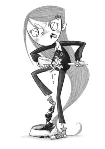 DOTTY SUTTON ILLUSTRATES SCARLET DEFENDER OF THE UNIVERSE (Arena Illustration, illustrator, Publishing Jobs)