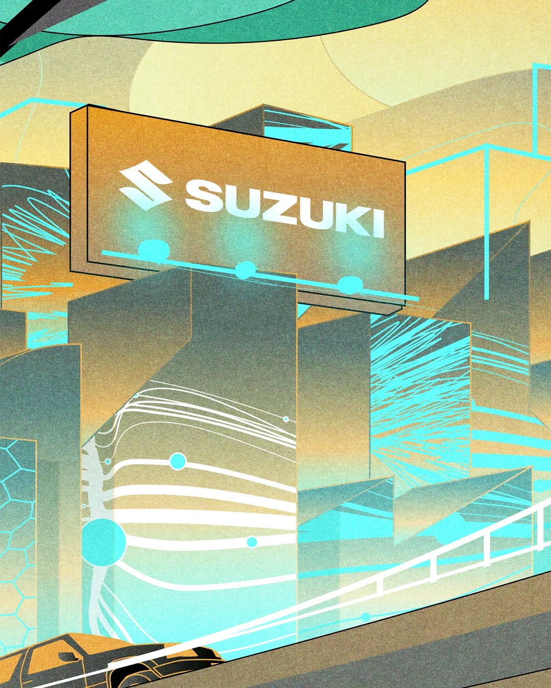 Denis Freitas – Suzuki France (Advertising Campaigns, Illustration Ltd, illustrator)
