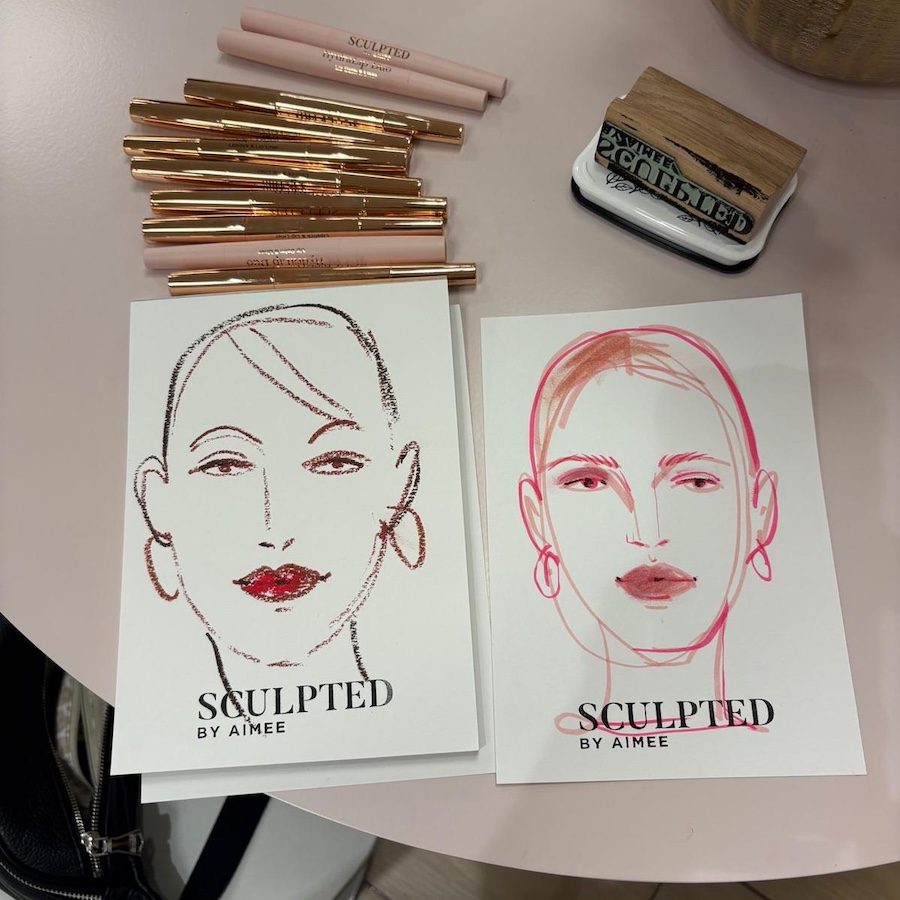 Sculpted by Aimee with Connie Lim. (Events, illustrator, Lipstick of London)