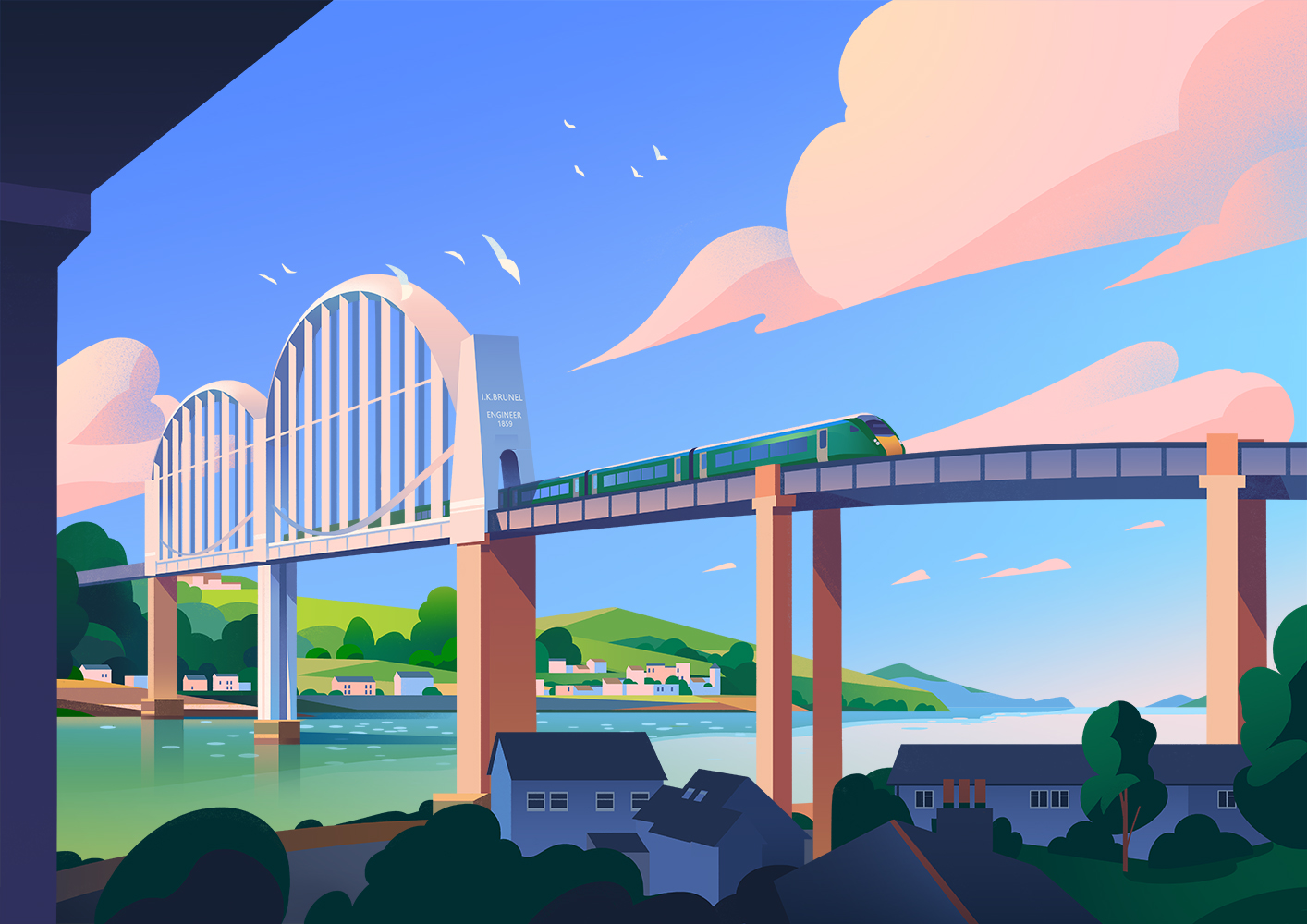 MARK BOARDMAN for NETWORK RAIL (Advertising Campaigns, illustrator, Meiklejohn)