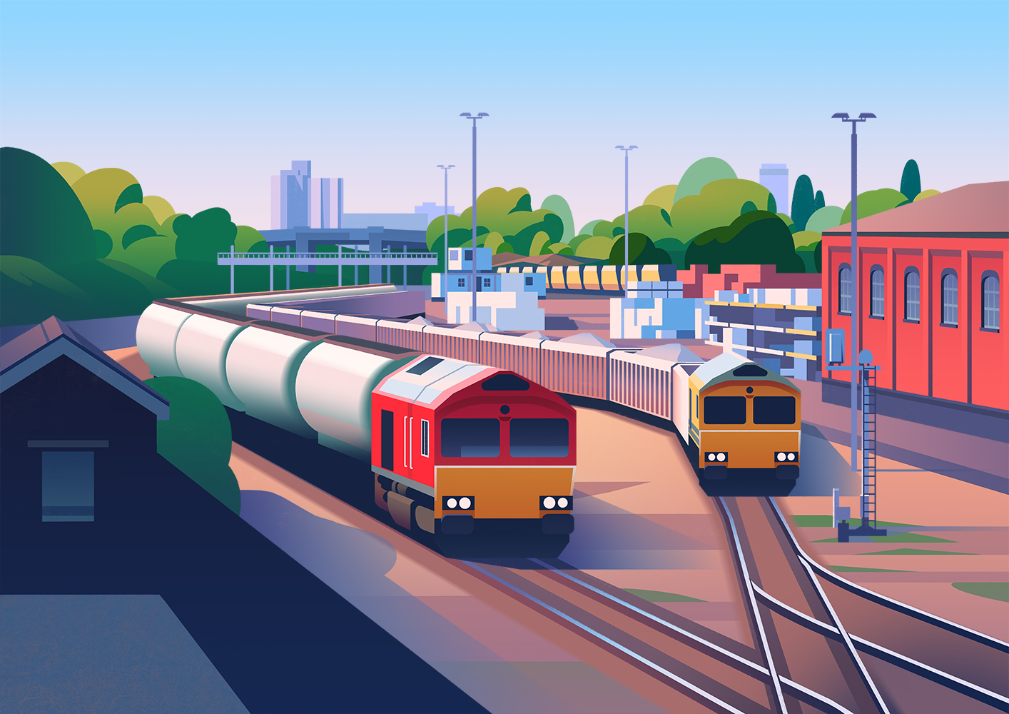 MARK BOARDMAN for NETWORK RAIL (Advertising Campaigns, illustrator, Meiklejohn)