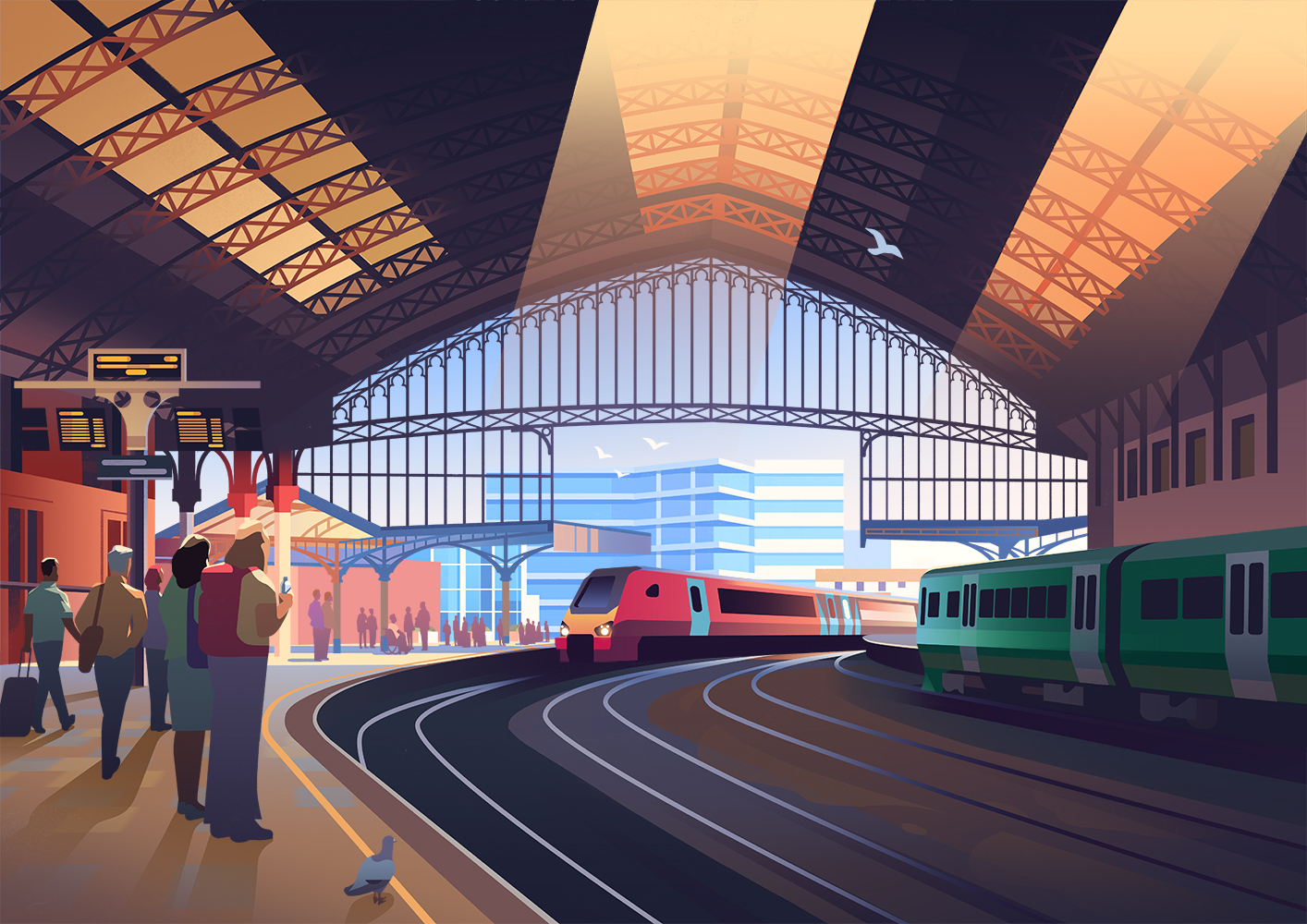 MARK BOARDMAN for NETWORK RAIL (Advertising Campaigns, illustrator, Meiklejohn)
