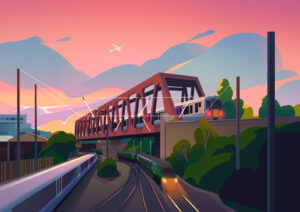 MARK BOARDMAN for NETWORK RAIL (Advertising Campaigns, illustrator, Meiklejohn)