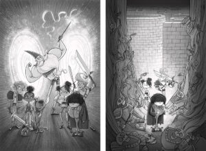 DOTTY SUTTON FREEZES TIME WITH ALEX VS AXEL: THE THIEF OF TIME! (Arena Illustration, illustrator, publishing)