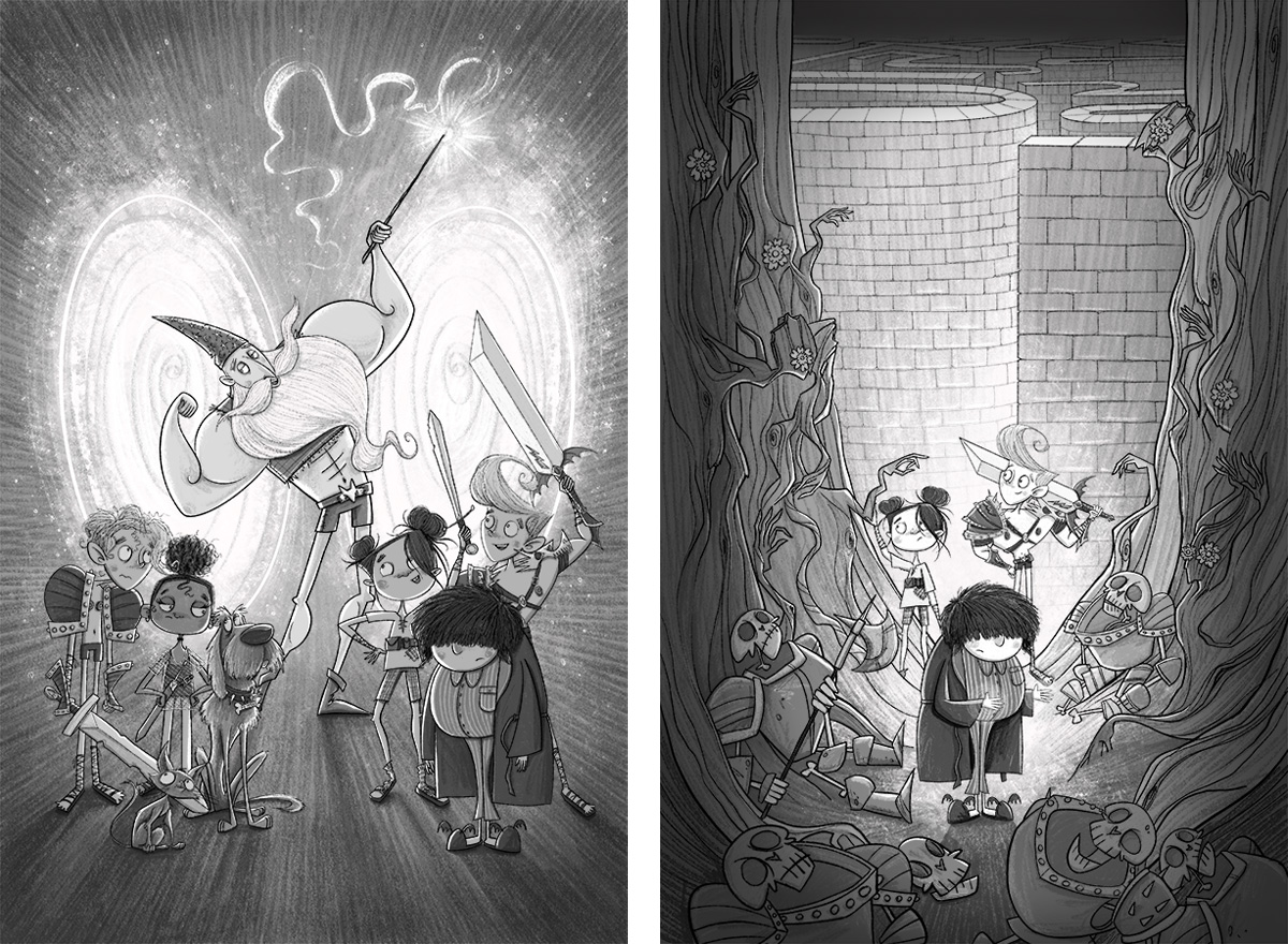 DOTTY SUTTON FREEZES TIME WITH ALEX VS AXEL: THE THIEF OF TIME! (Arena Illustration, illustrator, publishing)