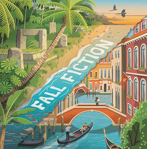 WSJ Autumn books review by Daniel Long (editorial, illustrator, The Artworks)