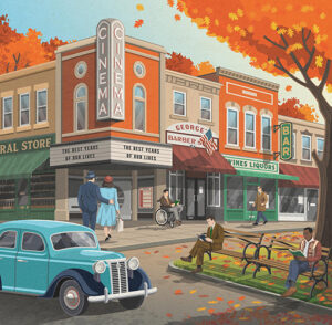 WSJ Autumn books review by Daniel Long (editorial, illustrator, The Artworks)