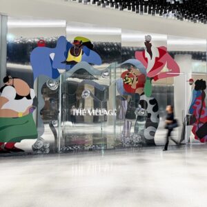 Beth Fraser x Making Waves Wesfield London (illustrator, Lipstick of London)