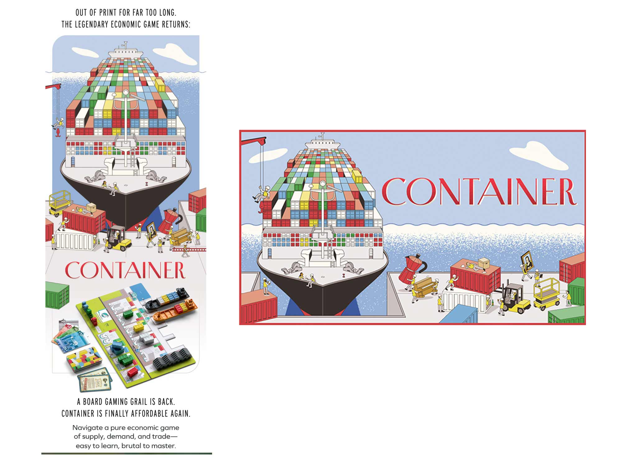 nbAdam Allsuch Boardman01 - ADAM ALLSUCH BOARDMAN – CONTAINER BOARD GAME (Design Projects, illustrator) ADAM ALLSUCH BOARDMAN – CONTAINER BOARD GAME (Design Projects, illustrator)