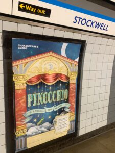 Lisa Sheehan – Shakespeare’s Globe Theatre – Pinocchio production (Debut Art, Design Projects, illustrator)