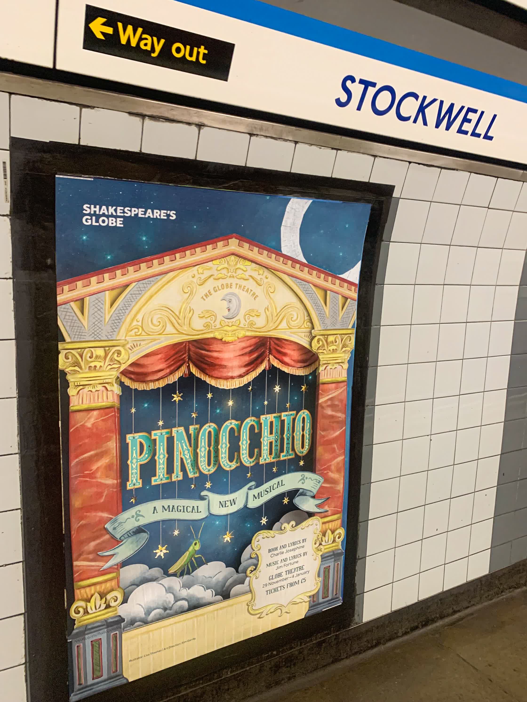 Lisa Sheehan – Shakespeare’s Globe Theatre – Pinocchio production (Debut Art, Design Projects, illustrator)