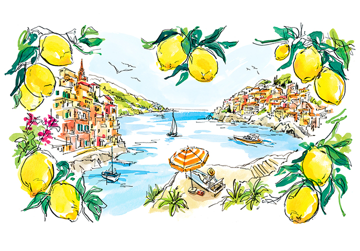 M&S Limoncello Packaging by Heather Gatley (Design Projects, illustrator, The Artworks)