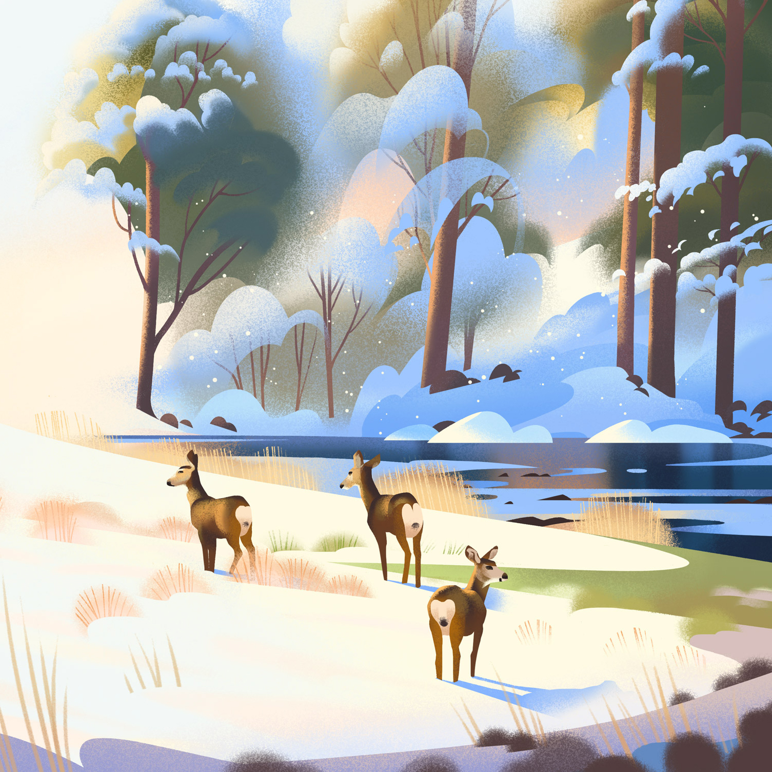 Season’s Greetings from Meiklejohn and wishing you a happy New Year! (illustrator, Meiklejohn)