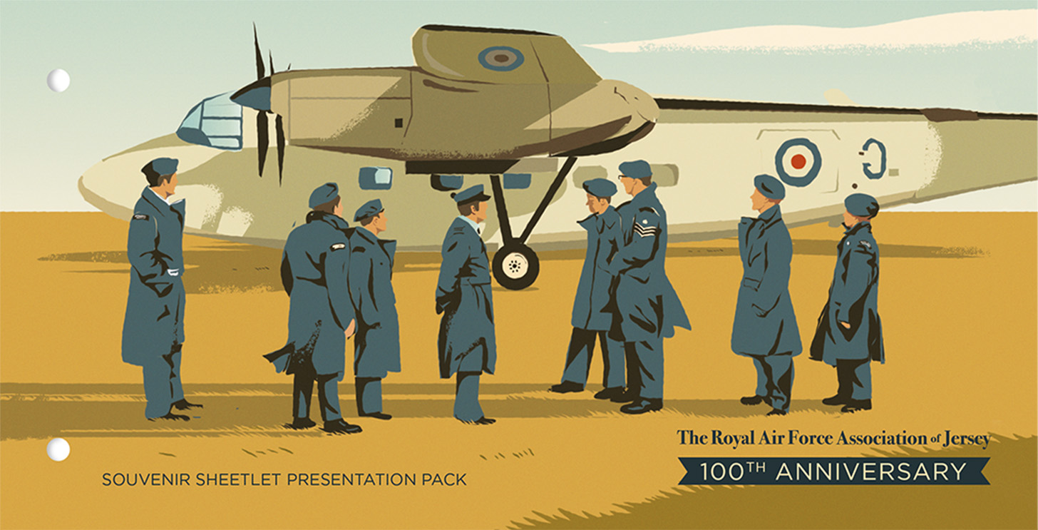 Harry Milburn for Jersey Post (Design Projects, illustrator, Meiklejohn)