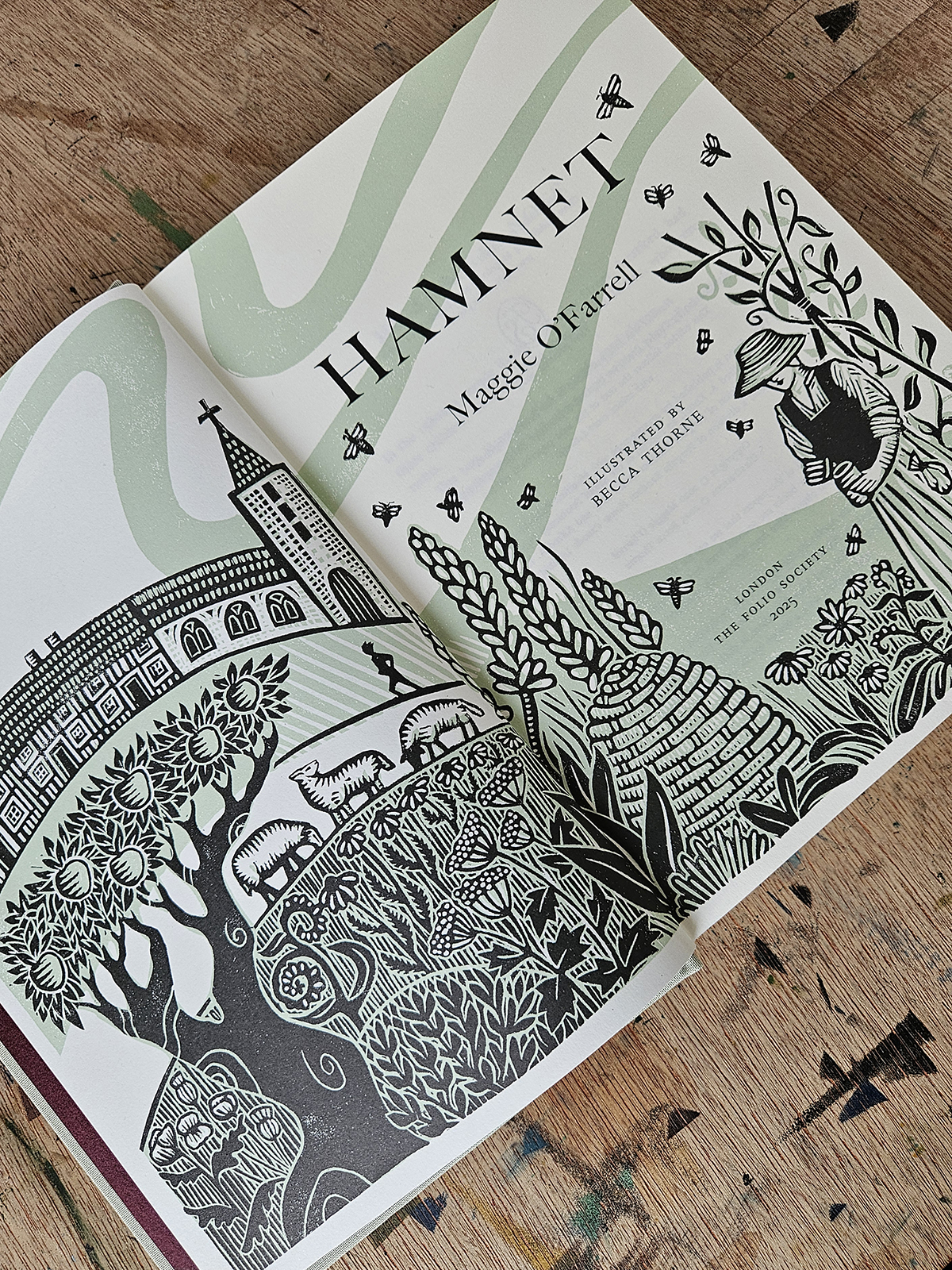 Becca Thorne for The Folio Society’s Hamnet (Illustration Ltd, illustrator, publishing)