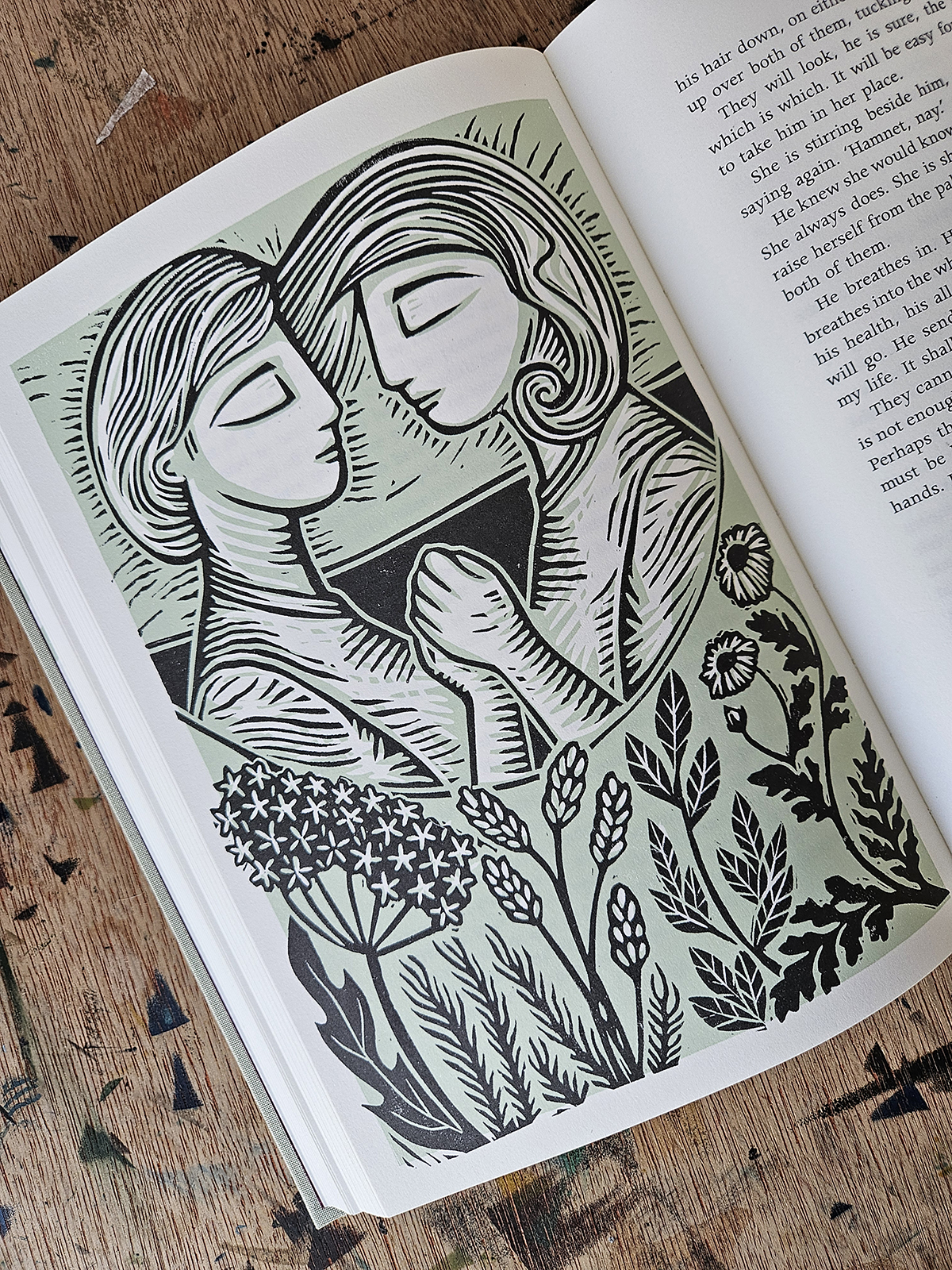 Becca Thorne for The Folio Society’s Hamnet (Illustration Ltd, illustrator, publishing)