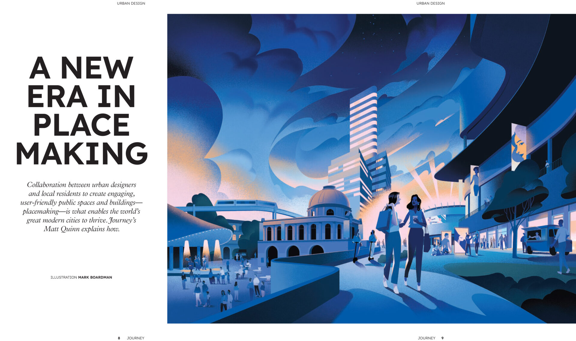 MARK BOARDMAN – JOURNEY MAGAZINE (editorial, illustrator, Meiklejohn)