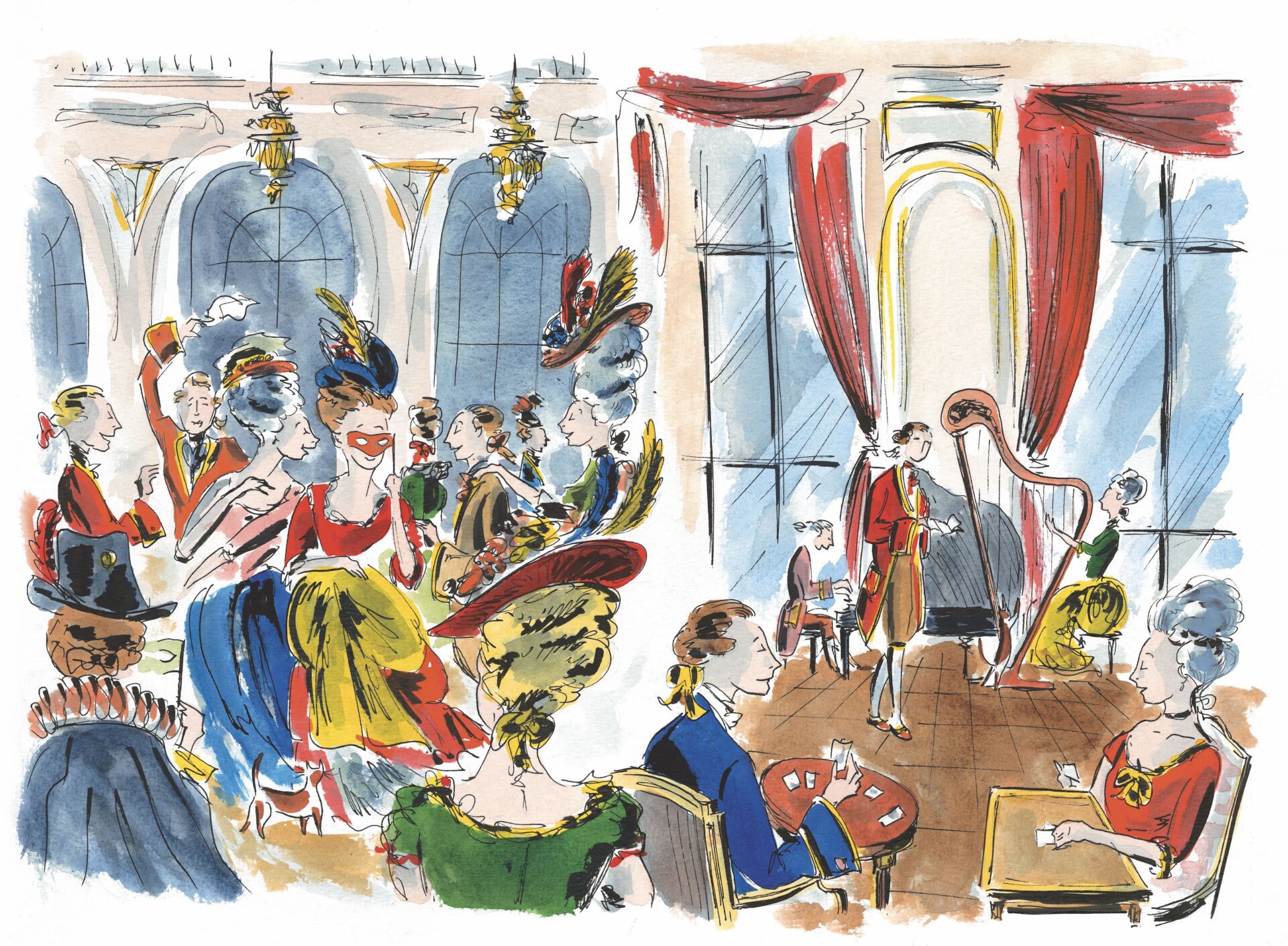 Alexis Bruchon – Marie Antoinette au Petit Trianon (Artist Partners Ltd, illustrator, publishing)