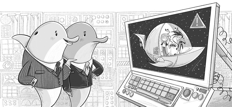 SCARLET SAVES THE MULTIVERSE ILLUSTRATED BY DOTTY SUTTON (Arena Illustration, illustrator, publishing)