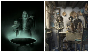LEVI PINFOLD ILLUSTRATES HARRY POTTER AND THE HALF-BLOOD PRINCE (Arena Illustration, illustrator, publishing)