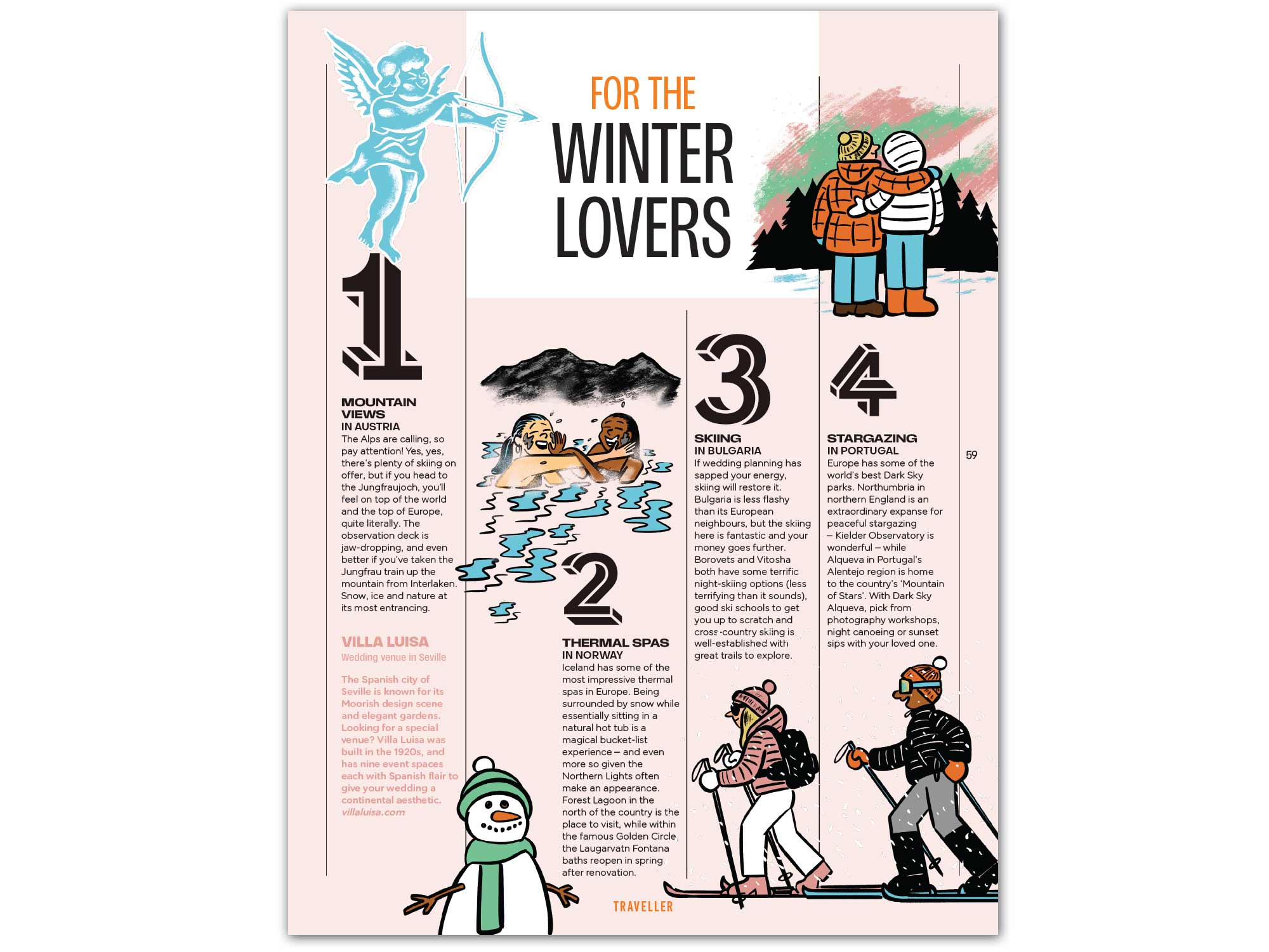 nbmarklong 02 – Mark Long – 12 Adventure Honeymoons for Easy Jet Magazine . - Mark Long – 12 Adventure Honeymoons for Easy Jet Magazine . (editorial, illustrator, NB Illustration) Mark Long – 12 Adventure Honeymoons for Easy Jet Magazine . (editorial, illustrator, NB Illustration)