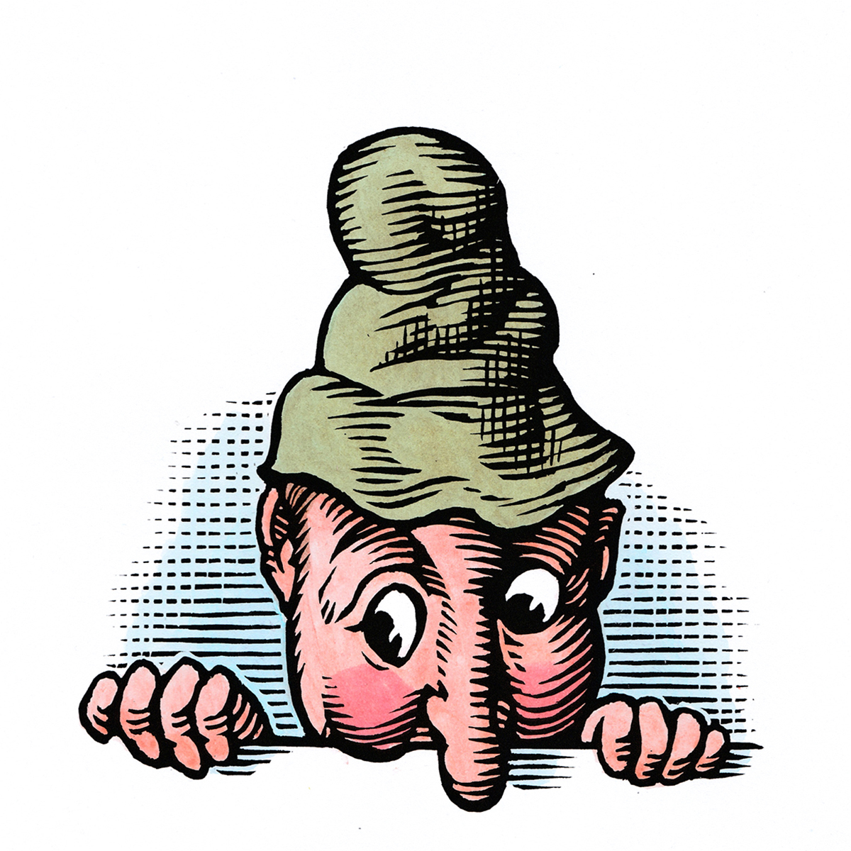 Bill Sanderson is Listening (illustrator, Phosphor Art)